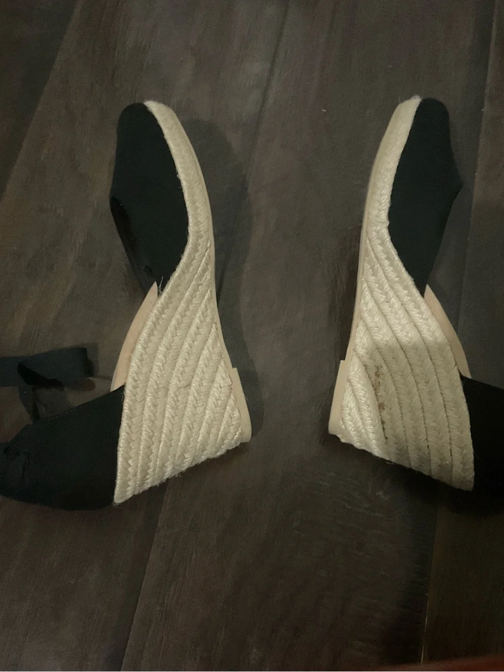EUC Old Navy Black Ankle-Tie Women’s espadrilles.